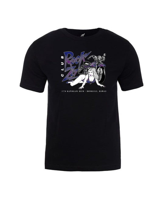 "Purple Harley" Short Sleeve T-Shirt - Black