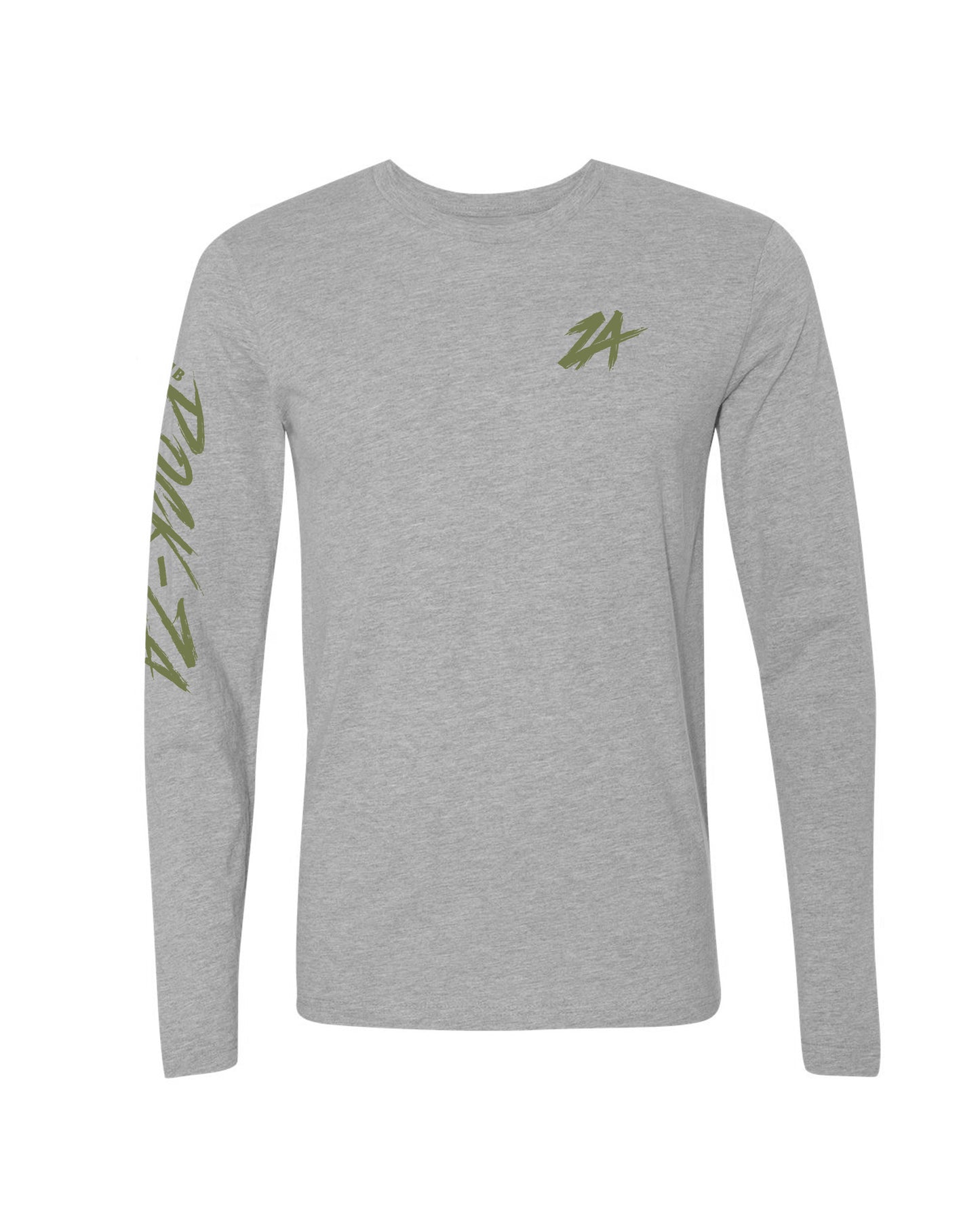 "Olive Electra" Long Sleeve T-Shirt - Heather Grey
