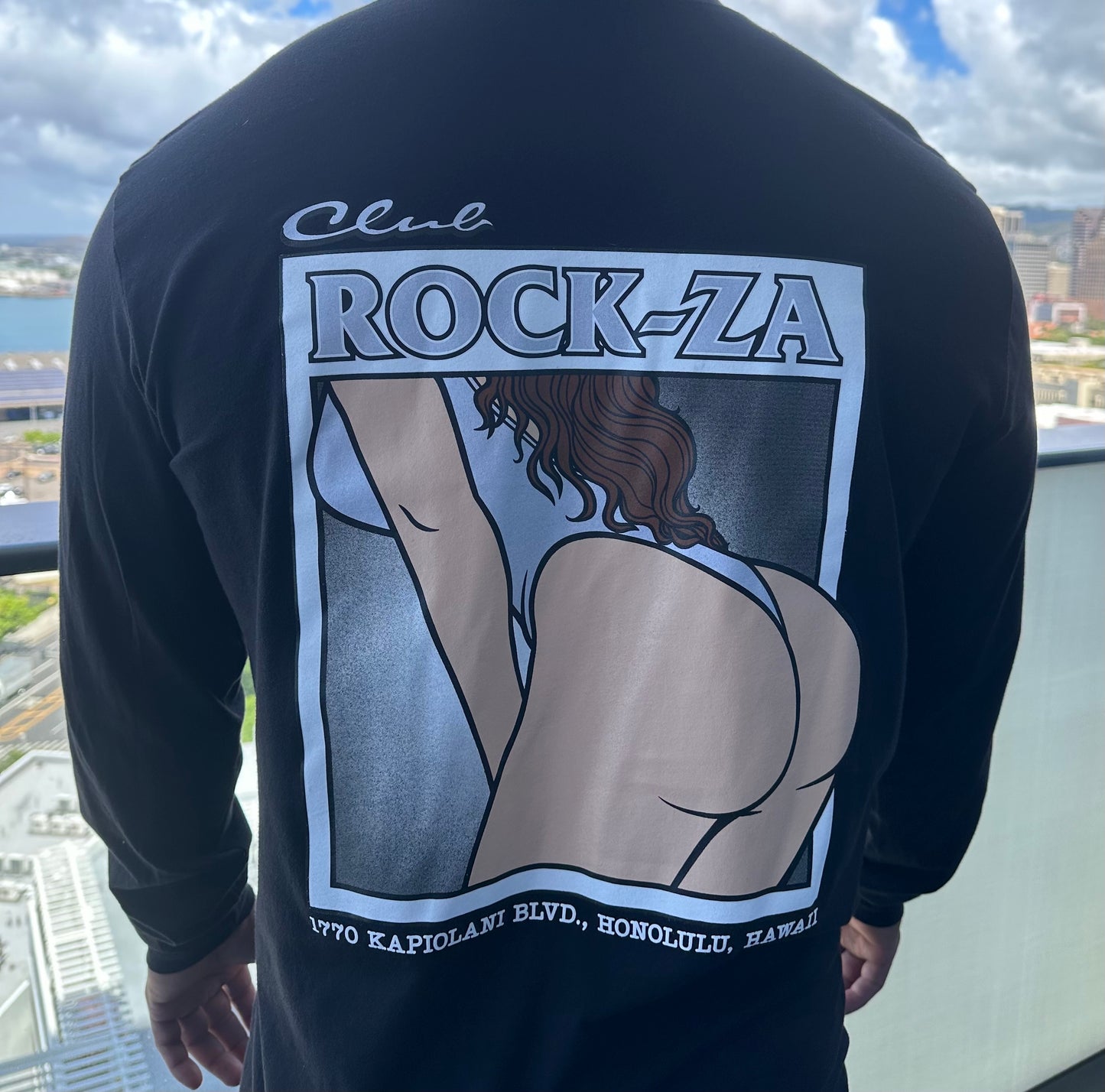 "Oakland Bootylani" Long Sleeve T-Shirt - Black