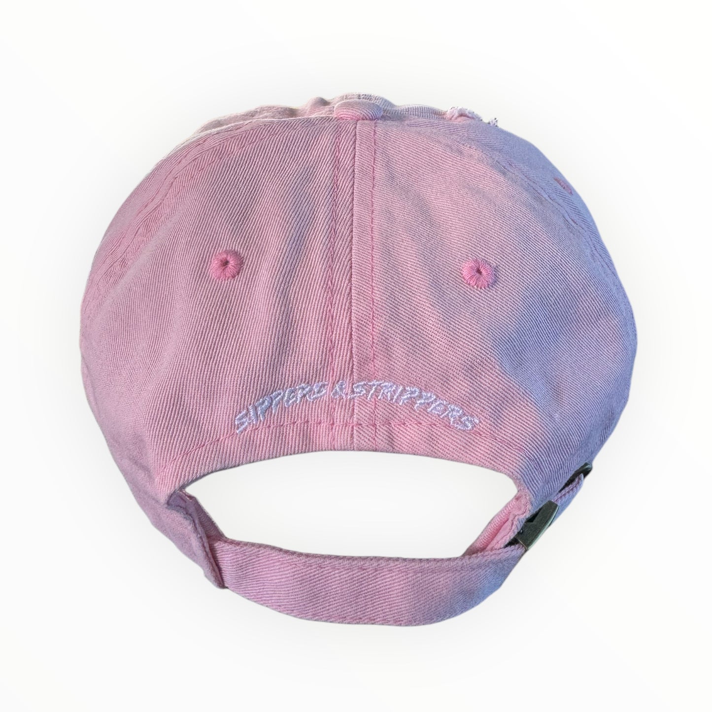 "ZA" Dad Cap- Distressed Pu$$y Pink