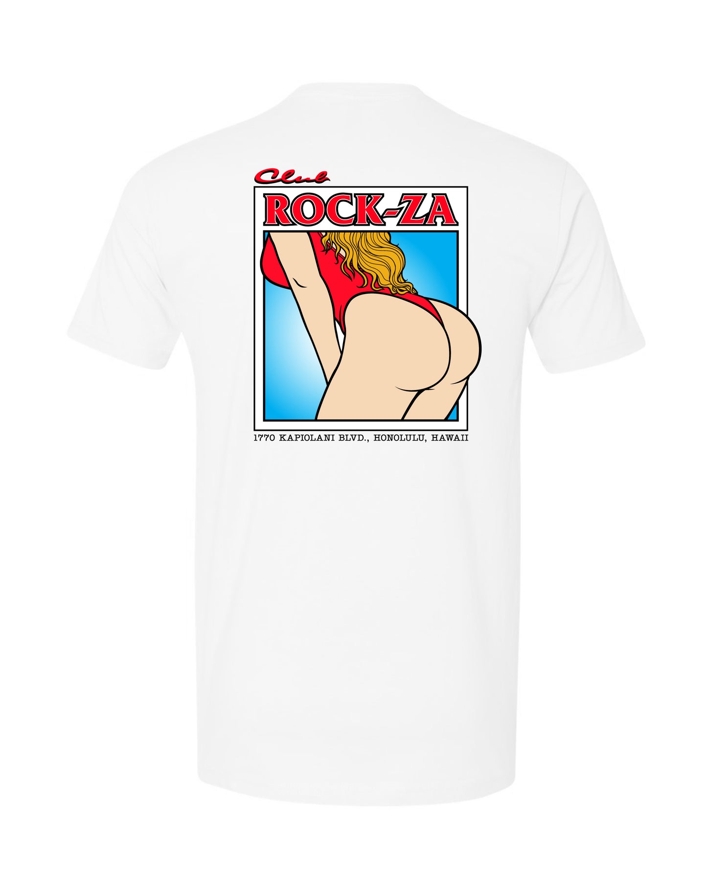 "Retro Bootylani" Short Sleeve T-Shirt - White