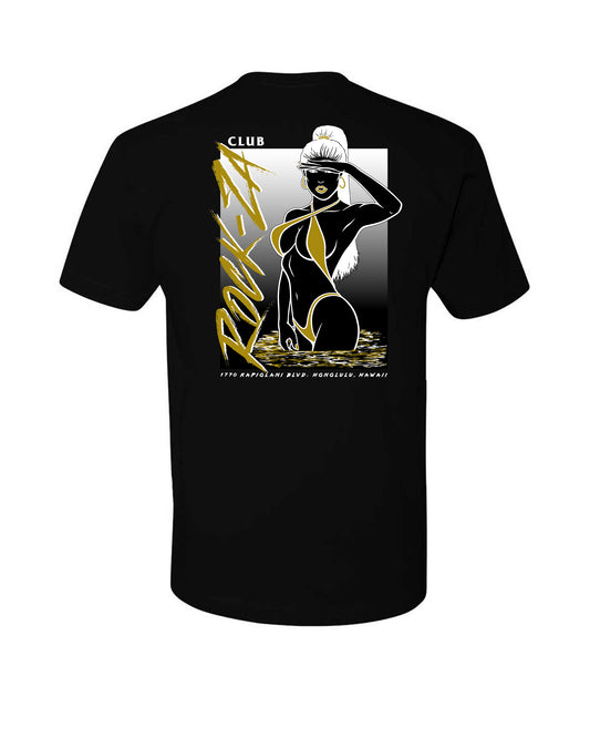 "Gold" Kalani T-Shirt - Black