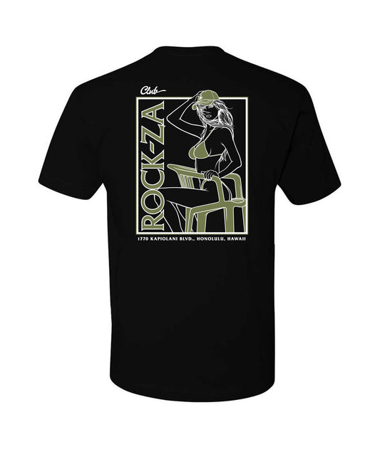 "Olive Electra" Short Sleeve T-Shirt - Black